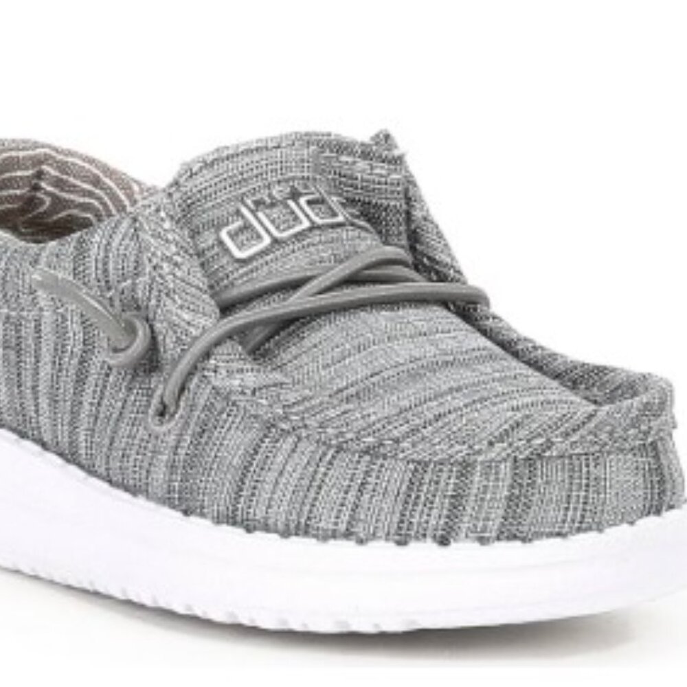 Heydude Gray Casual Shoes - Size Youth 3 / L4